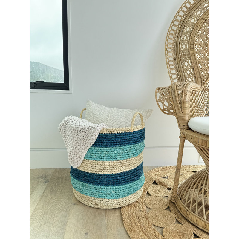 Birch Lane™ Zeppelin Hand Woven Round Storage Basket & Reviews